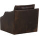 Orwell Chocolate Leather Swivel Lounge Chair
